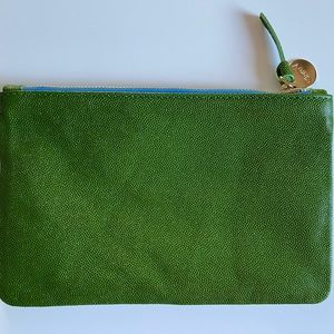Green Clare V wallet clutch